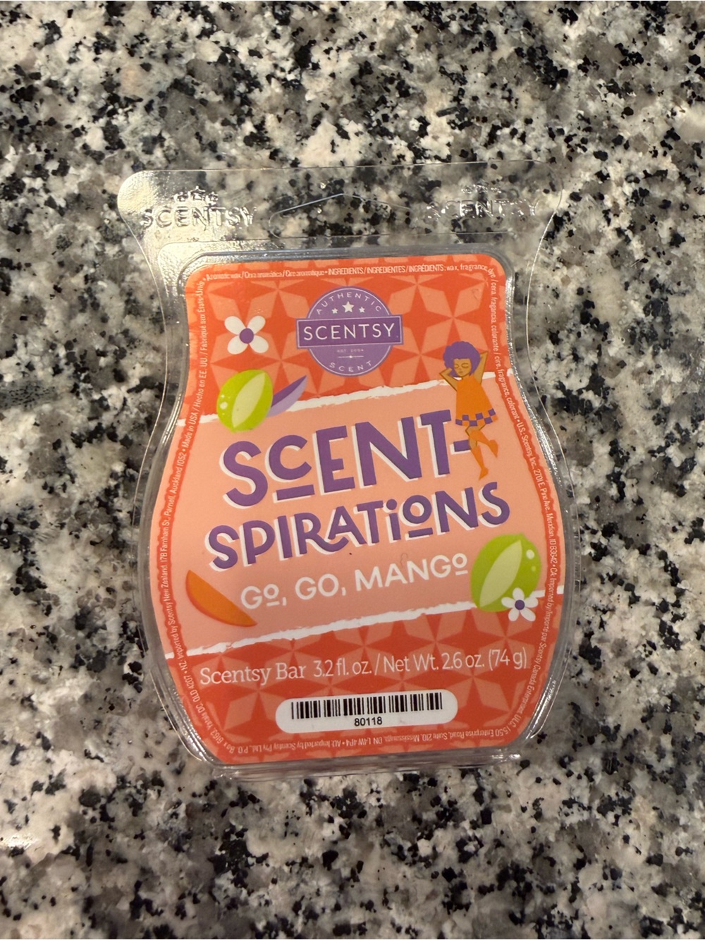 Scentsy Go Go Mango Wax Bar